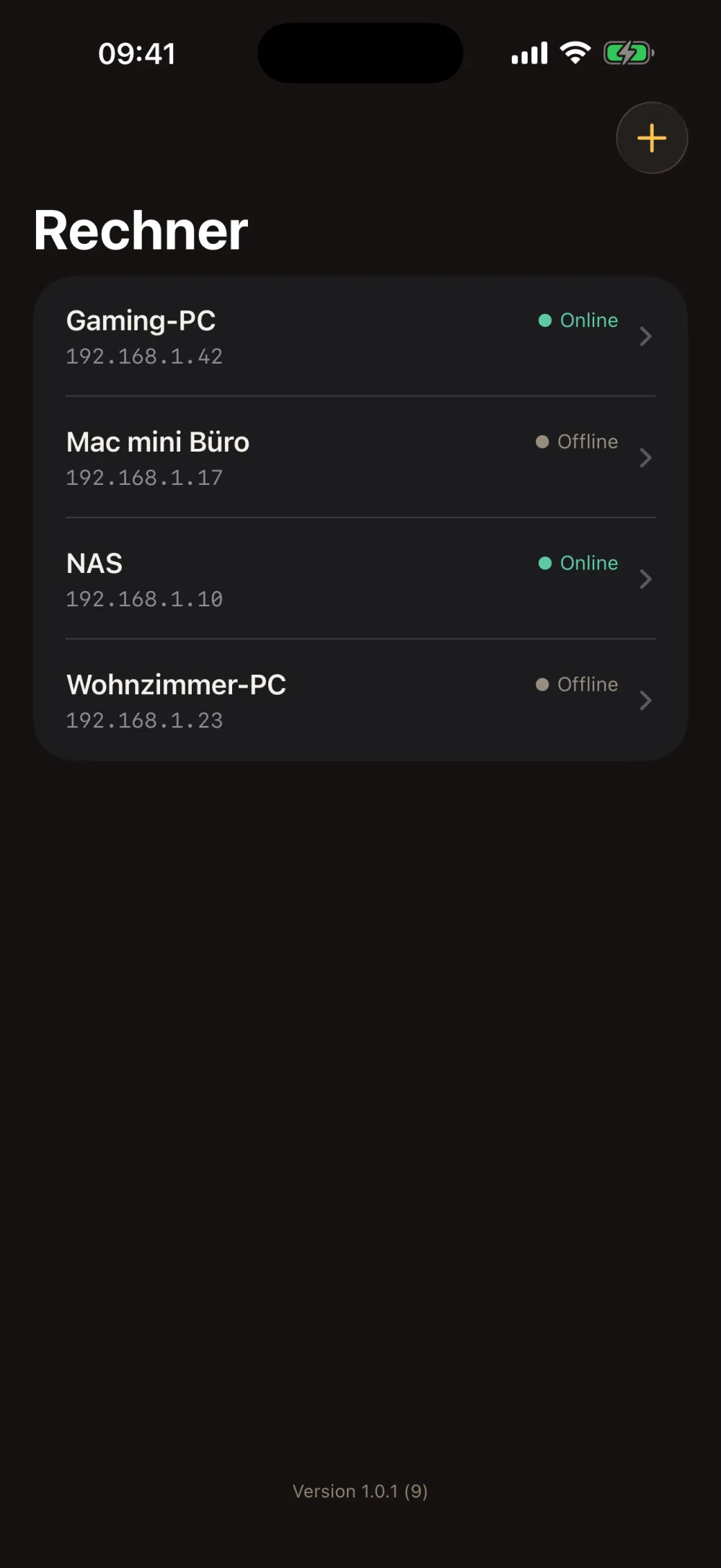 MagicPing auf dem iPhone