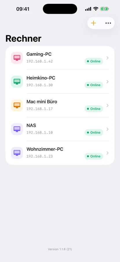 MagicPing auf dem iPhone